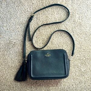 Kate Spade Black Tassel Crossbody Camera Bag